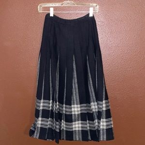Classic Pendleton wool pleated skirt